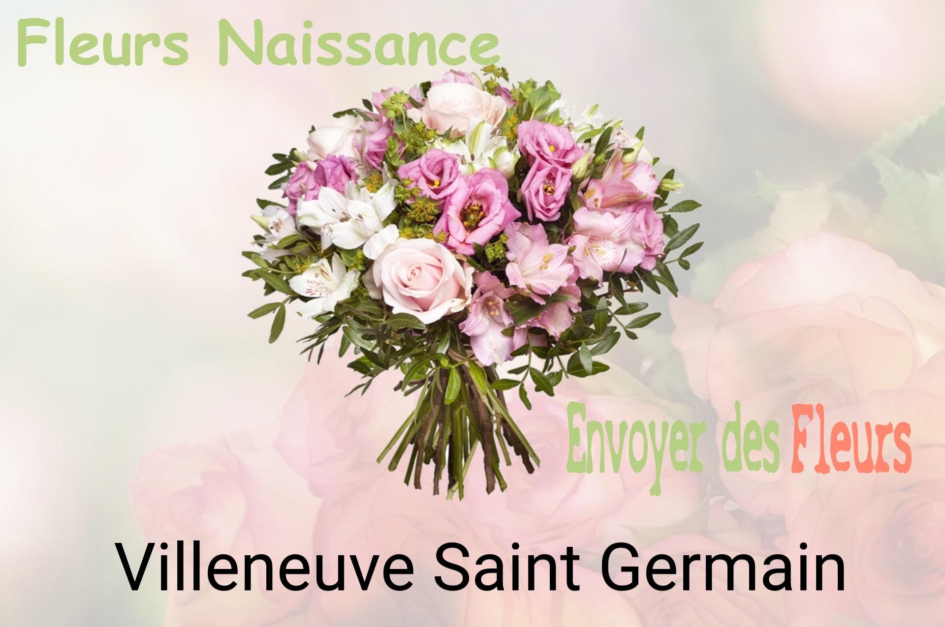 Bouquet de fleurs de naissance livré à Villeneuve-Saint-Germain